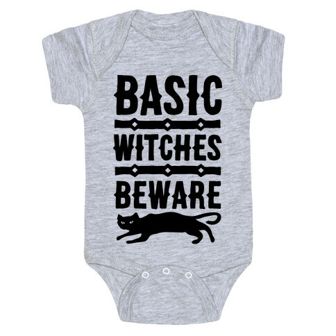 Basic WItches Beware Baby One-Piece