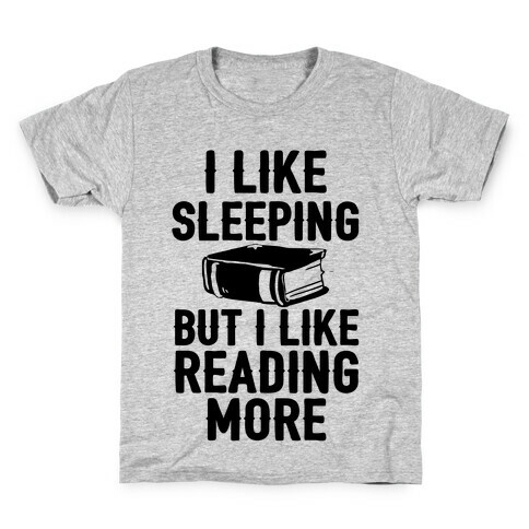 I Like Sleeping But I Like Reading More Kids T-Shirt