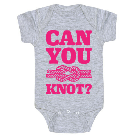Can You Knot? Baby One-Piece