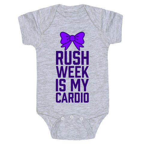 Rush Week Is My Cardio (Big) Baby One-Piece