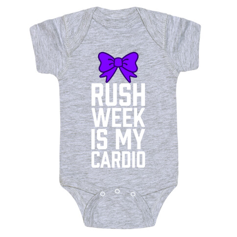Rush Week Is My Cardio (Big) Baby One-Piece