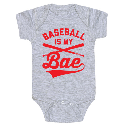 Baseball Is My Bae Baby One-Piece