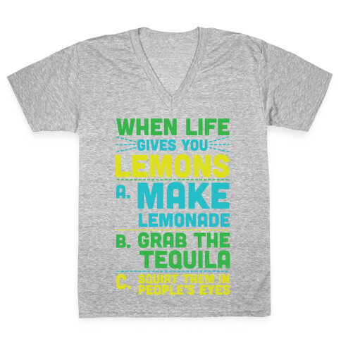 When Life Gives You Lemons V-Neck Tee Shirt