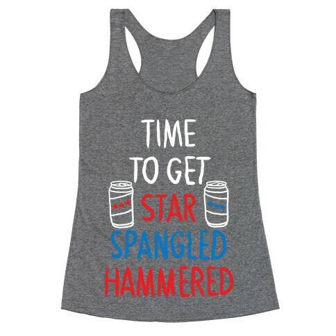 Star Spangled Hammered Racerback Tank Top