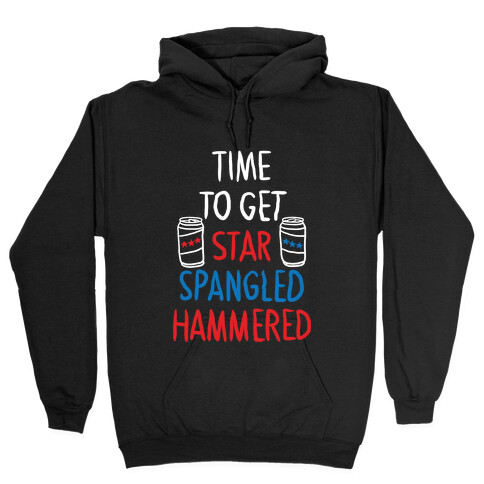 Star Spangled Hammered Hooded Sweatshirt