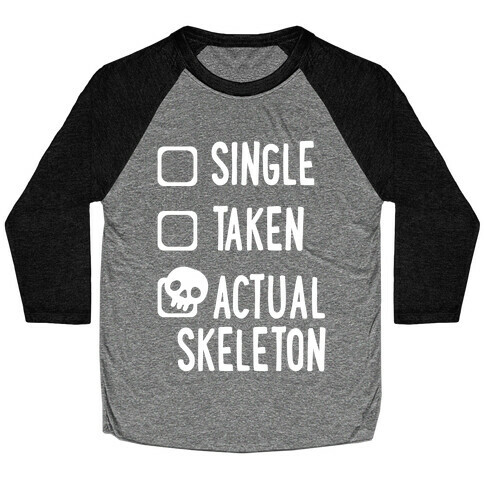 Actual Skeleton Baseball Tee