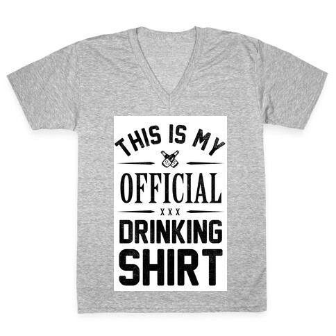 My Official Drinking Shirt V-Neck Tee Shirt