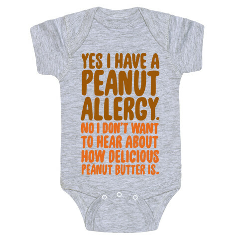 Peanut Allergy Baby One-Piece