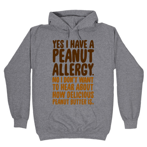 Peanut Allergy Hooded Sweatshirt