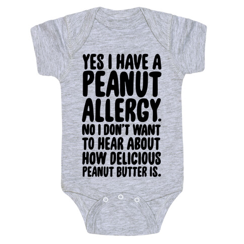 Peanut Allergy Baby One-Piece
