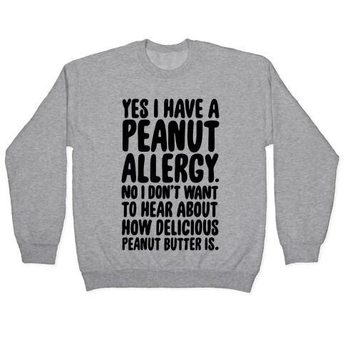 Peanut Allergy Pullover