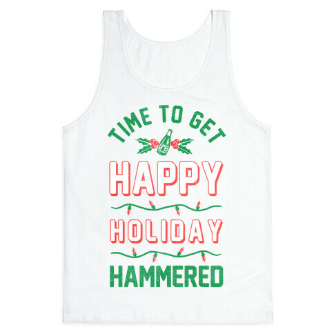 Happy Holiday Hammered Tank Top