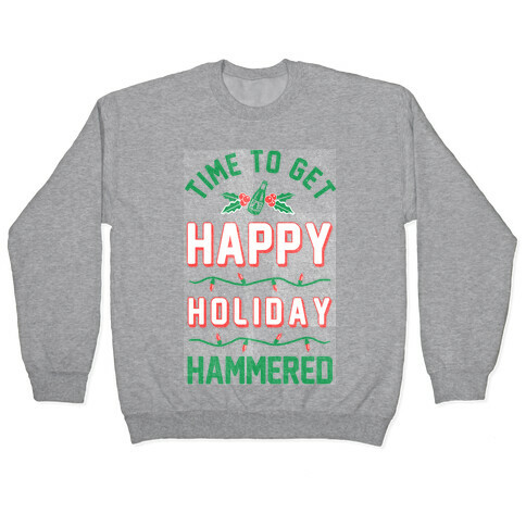 Happy Holiday Hammered Pullover