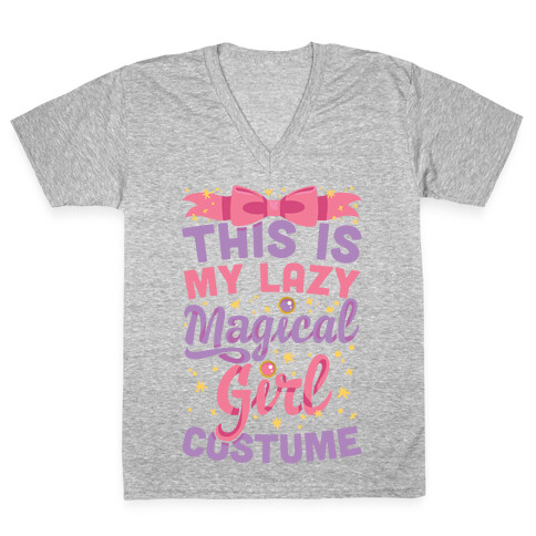 This Is My Lazy Magical Girl Costume V-Neck Tee Shirt