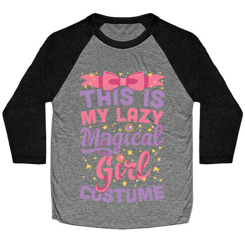 This Is My Lazy Magical Girl Costume Baseball Tee