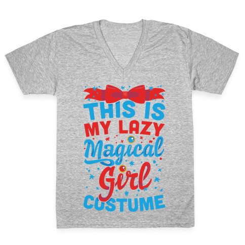 This Is My Lazy Magical Girl Costume V-Neck Tee Shirt