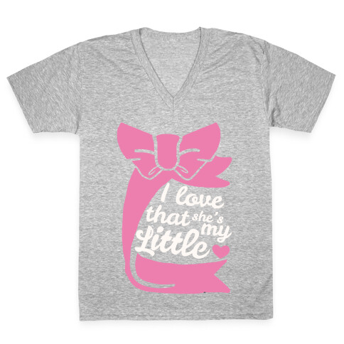 I Love She's My Sister (Little) V-Neck Tee Shirt