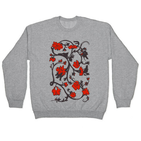 Little Red Riding Hood & Wolf Floral Pattern Pullover