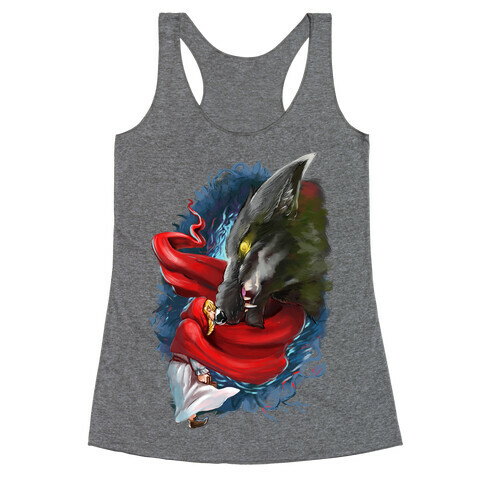 Little Red Riding Hood and the Wolf Racerback Tank Top