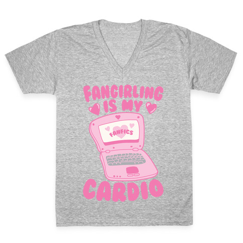 Fangirling Is My Cardio V-Neck Tee Shirt