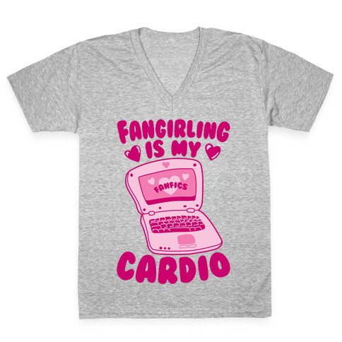 Fangirling Is My Cardio V-Neck Tee Shirt
