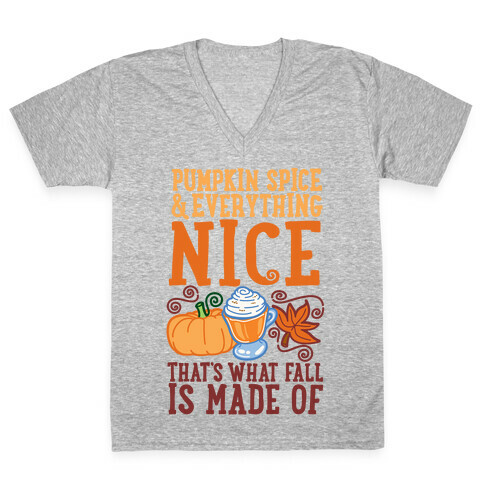 Pumpkin Spice and Everything Nice V-Neck Tee Shirt