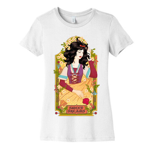 Sweet Dreams Snow White Womens T-Shirt
