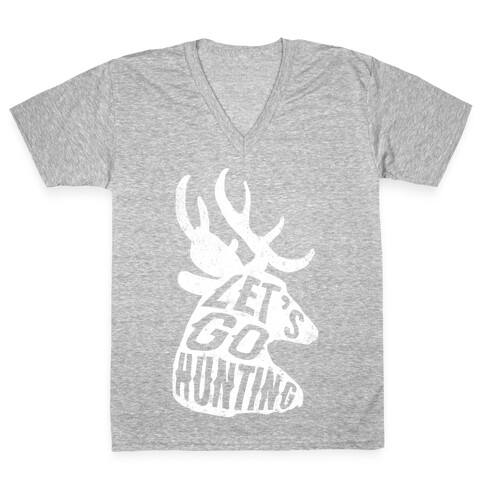 Let's Go Hunting V-Neck Tee Shirt