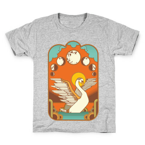 Swan Lake Moon Kids T-Shirt