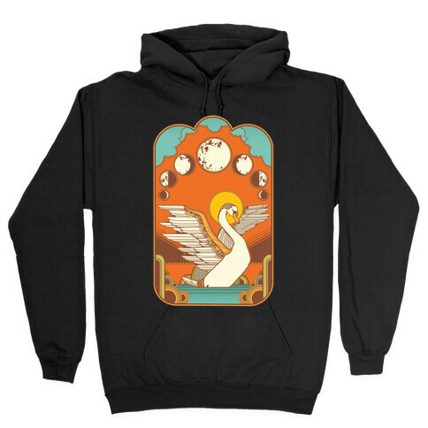 Swan Lake Moon Hooded Sweatshirt