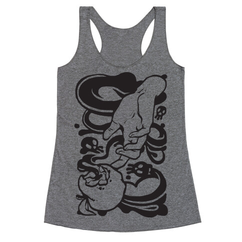 Poisoned Apple and Hand Racerback Tank Top