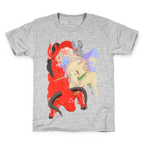 The Last Unicorn and the Red Bull Kids T-Shirt