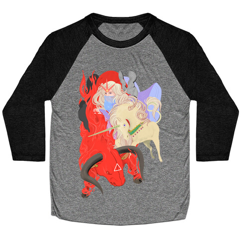 The Last Unicorn and the Red Bull Baseball Tee