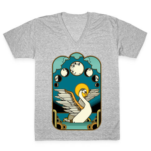 Swan Lake V-Neck Tee Shirt