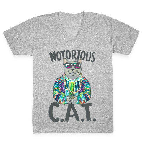 Notorious C.A.T. V-Neck Tee Shirt