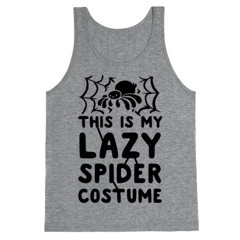 This is My Lazy Spider Costume Tank Top