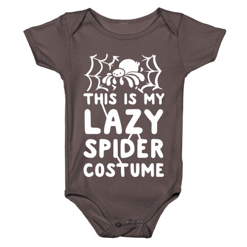 This is My Lazy Spider Costume Baby One-Piece