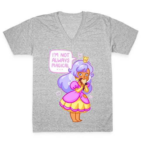 I'm Not Always Magical Fairy Princess with PB&J V-Neck Tee Shirt