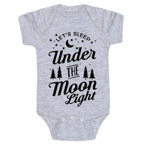 Let's Sleep Under The Moonlight Baby One-Piece
