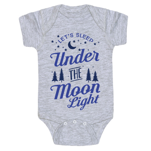 Let's Sleep Under The Moonlight Baby One-Piece