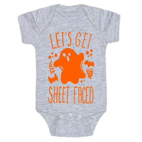 Let's Get Sheet Faced Baby One-Piece