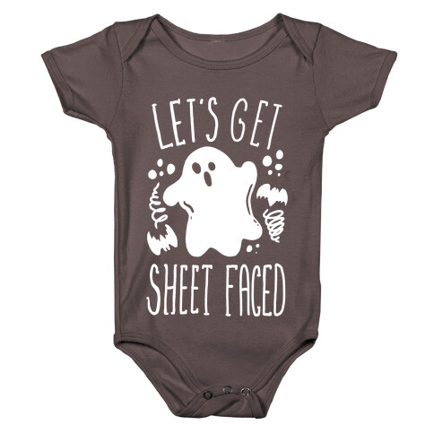 Let's Get Sheet Faced Baby One-Piece
