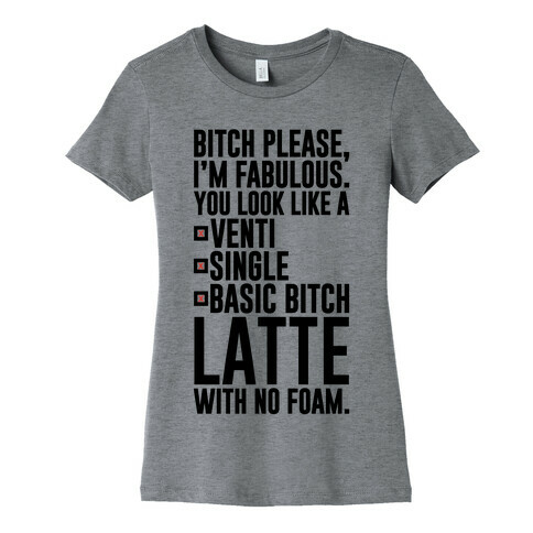 Basic Bitch Latte Womens T-Shirt