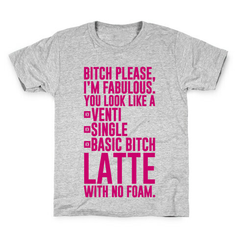 Basic Bitch Latte Kids T-Shirt