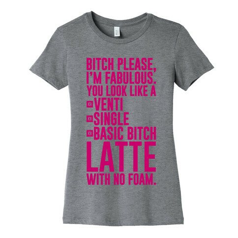 Basic Bitch Latte Womens T-Shirt