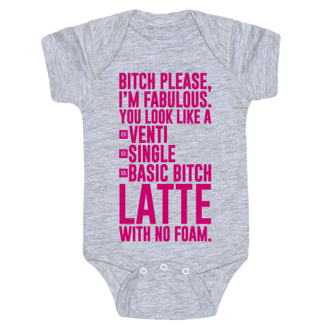 Basic Bitch Latte Baby One-Piece