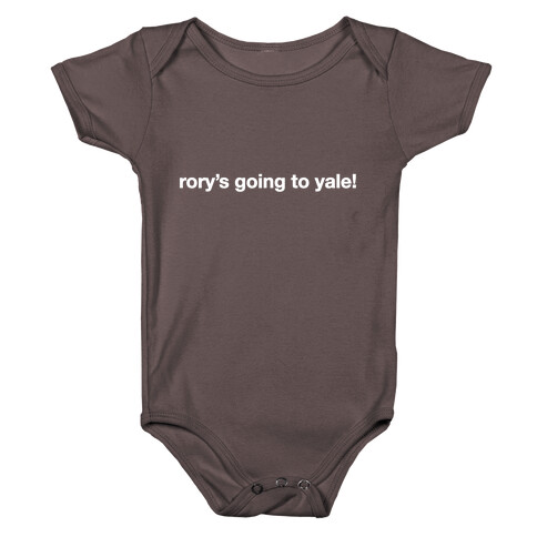 Rory's Going To Yale! Baby One-Piece