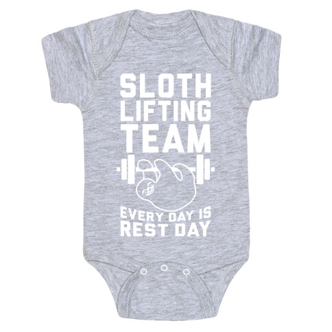 Sloth Lifting Team Baby One-Piece