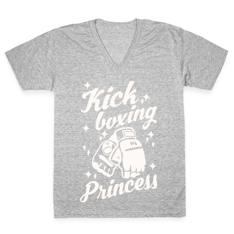 Kickboxing Princess V-Neck Tee Shirt