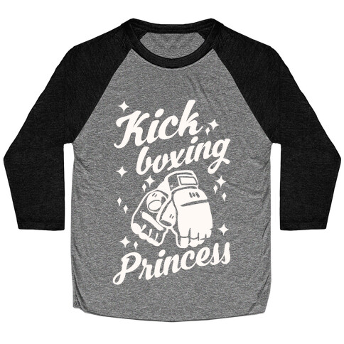 Kickboxing Princess Baseball Tee